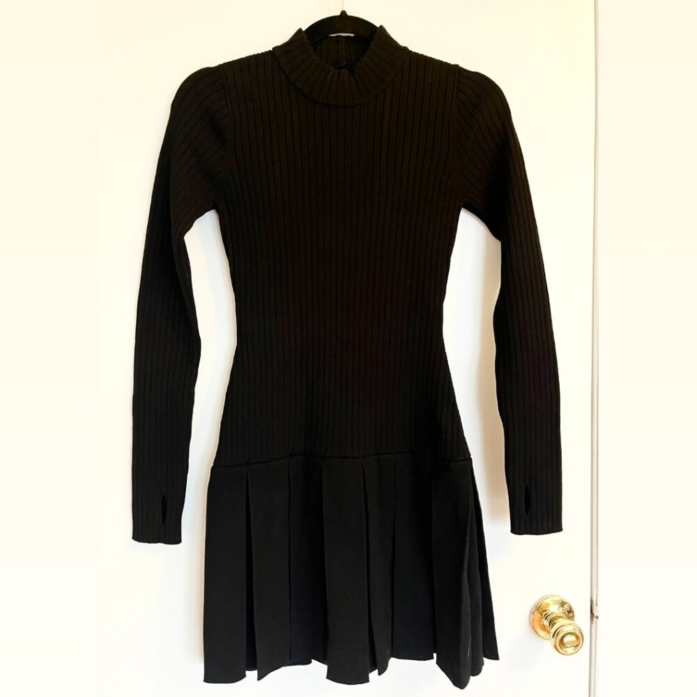 Free People Ribbed Open-Back Mini Dress (S)